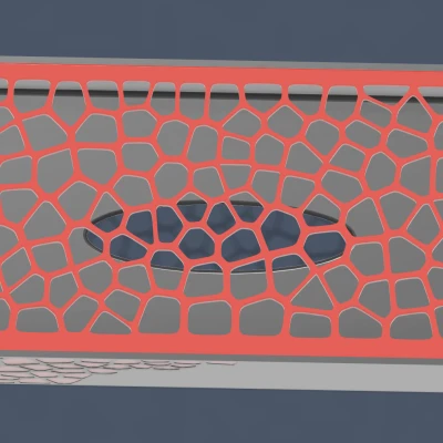 Hộp Giấy Ăn Voronoi Có Đáy Trượt