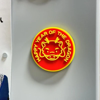 Sticker Tủ Lạnh Tết Rồng Siêu Dễ Thương