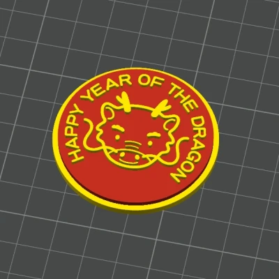 Sticker Tủ Lạnh Tết Rồng Siêu Dễ Thương