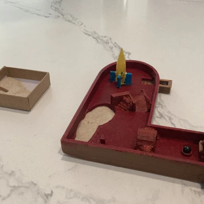 Sân Mini Golf Để Bàn Chủ Đề Không Gian