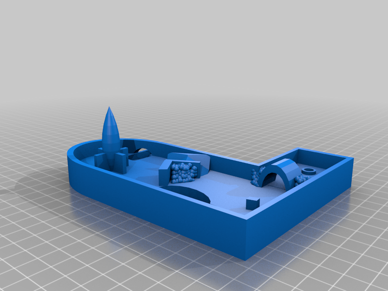 Sân Mini Golf Để Bàn Chủ Đề Không Gian