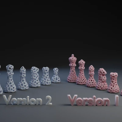 Bộ Cờ Vua Voronoi - Hai Phiên Bản Độc Đáo