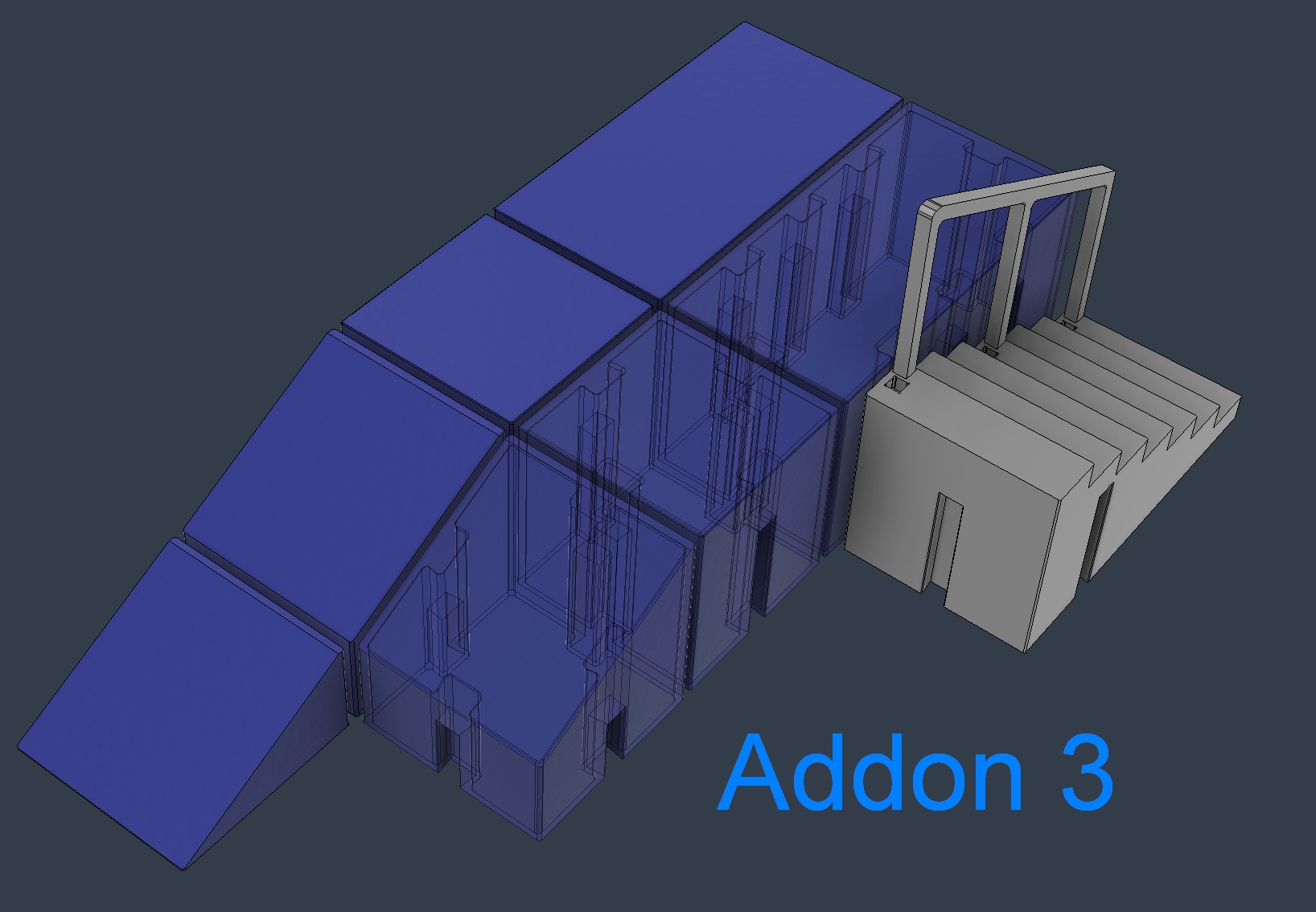 Khu Trượt Ván Mini Module - Dốc, Thanh Ray và Cầu Thang