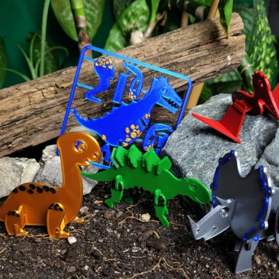 Bộ Thẻ Khủng Long 3D