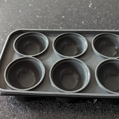 Khuôn Silicon Làm Đá Viên Hình Cầu 6 Viên