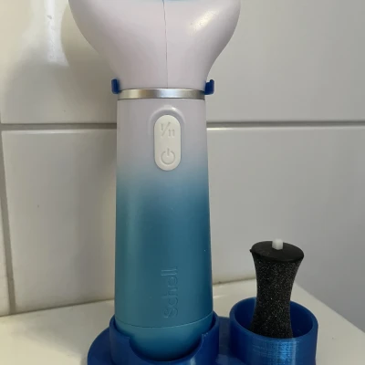 Chân đế cho máy chà gót chân Scholl có kèm 1 khe giữ file phụ