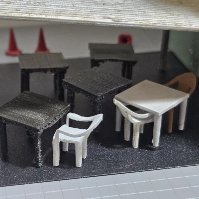 Bàn Nhà Hàng Tỉ Lệ 1/64