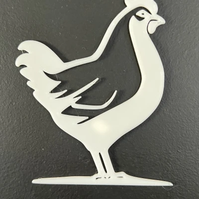 Nghệ Thuật Treo Tường Hình Gà #1