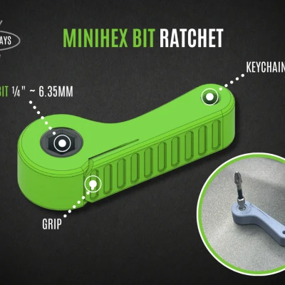 MiniHex Bit Ratchet - Dụng Cụ Vặn Vít Nhỏ Gọn