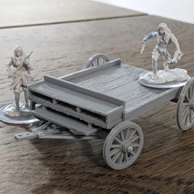 Xe Ngựa Gỗ Vẹt Gỗ - Trang Trí D&D