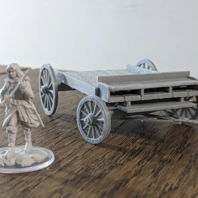 Xe Ngựa Gỗ Vẹt Gỗ - Trang Trí D&D