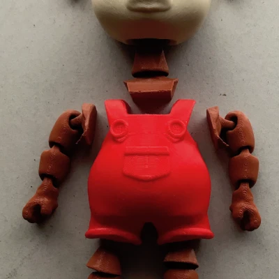 Mô Hình Gấu Trúc Khớp Nối 3D