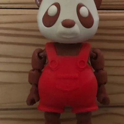 Mô Hình Gấu Trúc Khớp Nối 3D