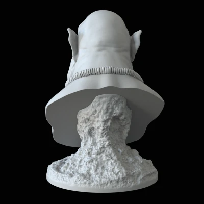 Tượng Bán Thân Orc In Không Cần Support