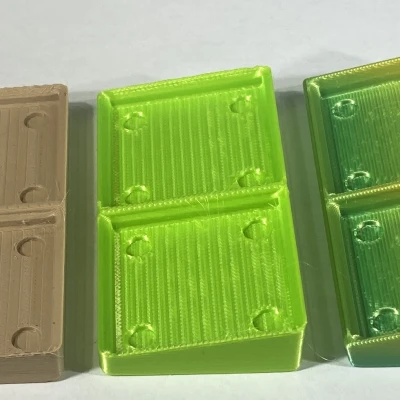 Đế Gridfinity 1x2 Nghiêng Dán/Dính