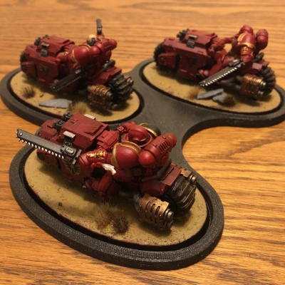 Đế Đội Hình 3 Mô Hình - Oval 90mm - Warhammer