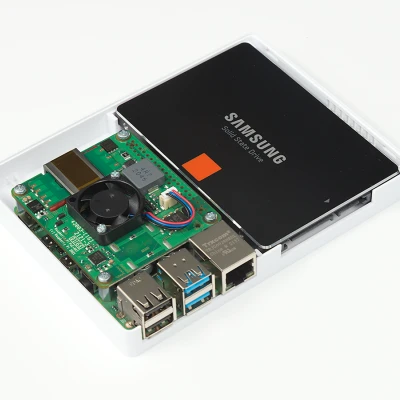 Vỏ Case Pi4 PoE+ SSD