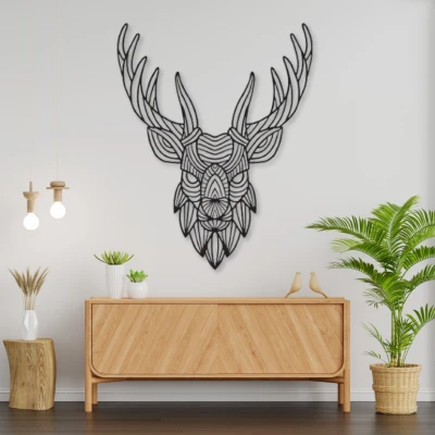 Trang Trí Tường Hình Hươu 2D