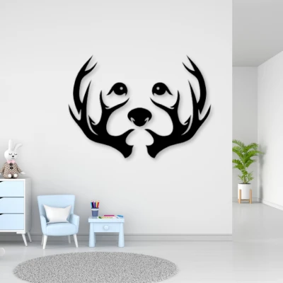 Mô hình chó con bên cây - Trang trí nhà cửa