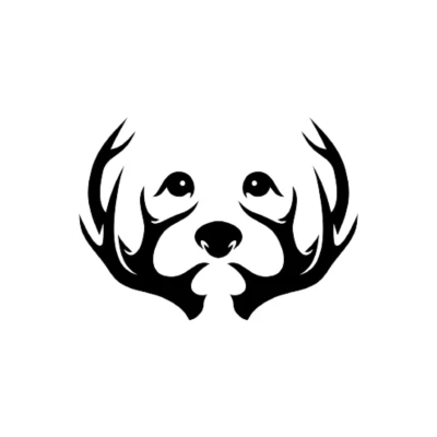 Mô hình chó con bên cây - Trang trí nhà cửa