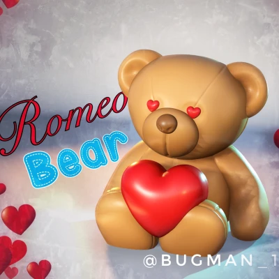 Gấu Romeo - Mẫu In 3D
