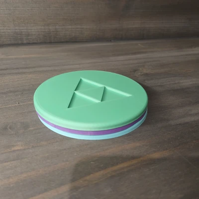 Bộ Đế Lót Ly Hình Học Trừu Tượng Cho Gamer - Khối Rắn Plato