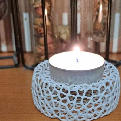 Lót ly Nến Hình Voronoi