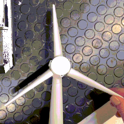 Mô hình Tuabin Gió (Giáo dục, có Điều khiển Góc Cánh)