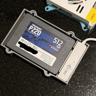 Vỏ Ổ Cứng SSD Kèm Adapter SATA-USB Cho Hộp Raspberry PI