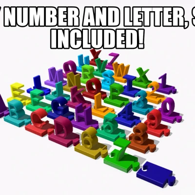 Chữ 3D có thể ghép lại với nhau!