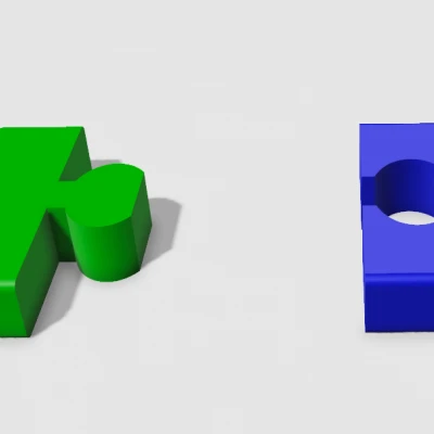 Chữ 3D có thể ghép lại với nhau!