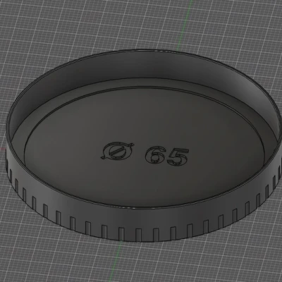 Nắp ống kính (parametric)