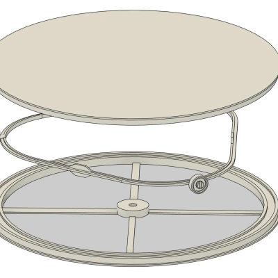 Bàn Xoay Airbrush Không Cần Vòng Bi