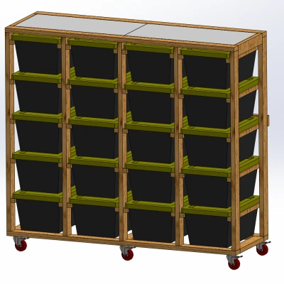 Giá đỡ thùng di động - Thùng 17 Gallon