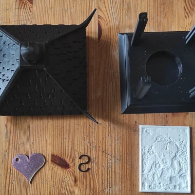 Lồng Đèn Kỷ Niệm – Giá Đỡ Lithophane Chiếu Sáng