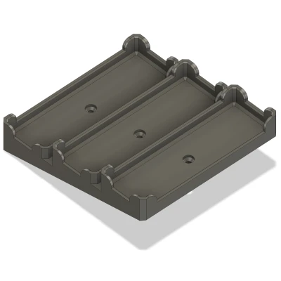 Khay/Giá treo tường ba ngăn cho hộp mẫu sợi nhựa