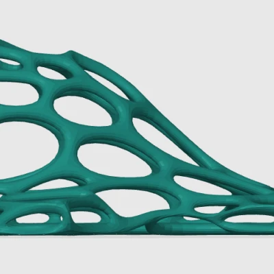 Chân Cắm Nhang Hình Cá Narwhal Phong Cách Voronoi