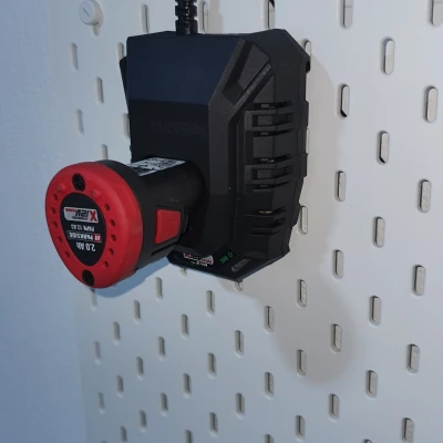 Giá đỡ sạc Parkside 12V cho IKEA Skadis