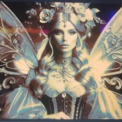 Ảnh Nữ Hoàng Bướm Tiên / Khung & Hueforge
