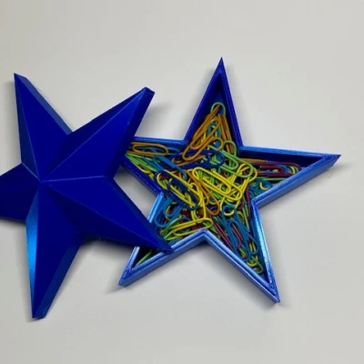 Hộp Sao Cô Đơn - Hộp Đựng Trang Trí Hình Ngôi Sao Độc Đáo