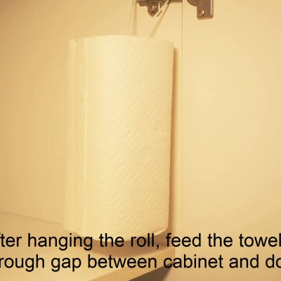 Giá Treo Khăn Giấy Ẩn Cho Bếp Sang Trọng