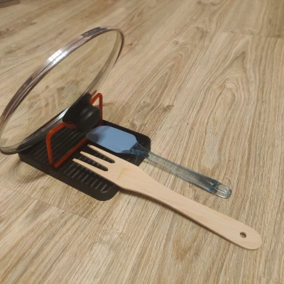 Giá đỡ nắp nồi và khay hứng nước gập gọn 2 trong 1