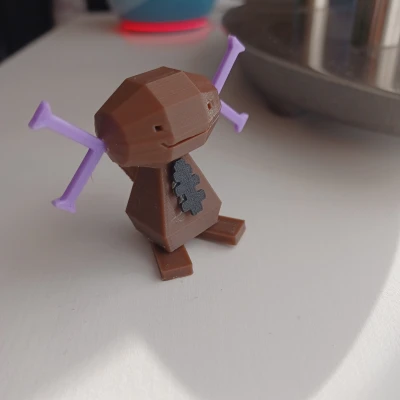 Pokémon Wooper Paldean Low Poly