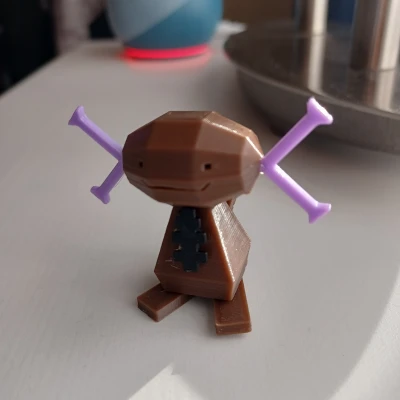 Pokémon Wooper Paldean Low Poly