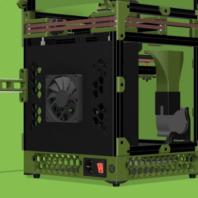 Tấm Panel Sau Voron V0.2 Hạ Cấp Có Quạt MCU 8010