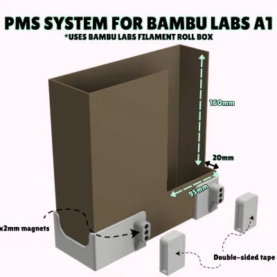 Hộp hứng rác thải Bambu Lab A1 - PMS