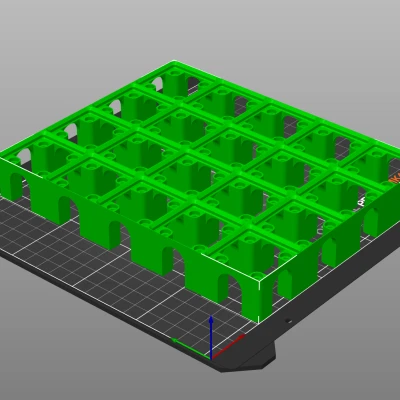 Tấm đế Gridfinity cho cáp bên dưới