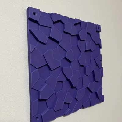 Tấm Panel Trang Trí Tường Chống Vang Âm Họa Tiết Voronoi 200mm