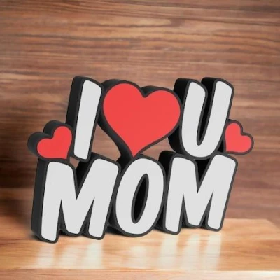 Đèn LED "I Love You MOM"