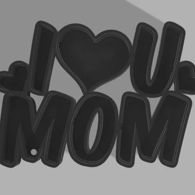 Đèn LED "I Love You MOM"